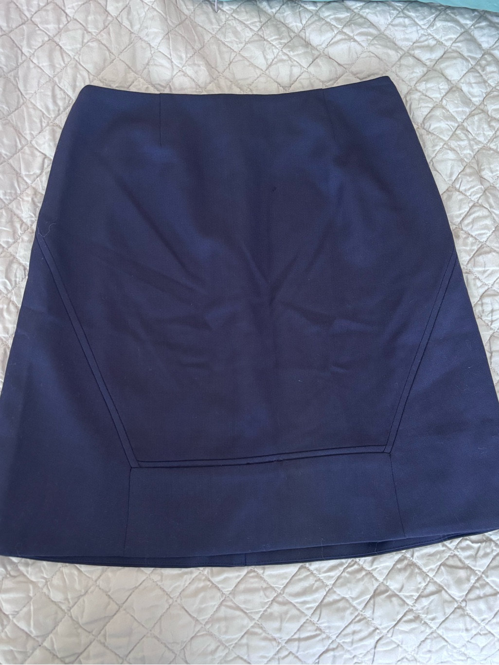 Tory Burch Dark Navy A-Line Skirt